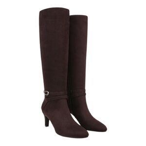 LifeStride Women's Tall Knee High Boots Dark Chocolate Size 9.5M Wide Calf New